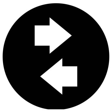 sağ ok simge vektör çizim 