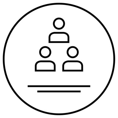 İş insanları vektör simgesi modern basit illüstrasyon