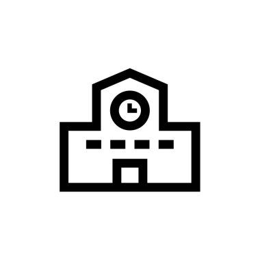 ev vektörü ince çizgi simgesi 