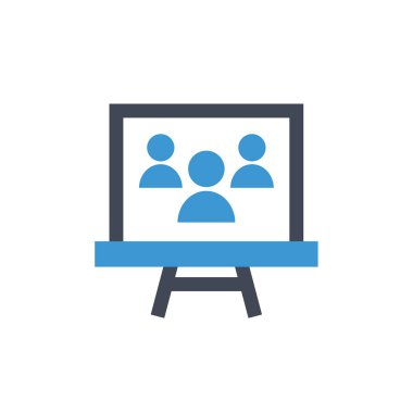 grup insan simgesi, basit vektör illüstrasyonu 