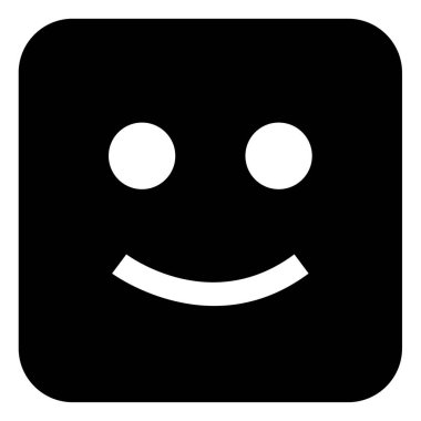 Emoji vektör illüstrasyonu basit simge 
