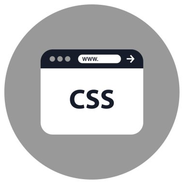 Web Geliştirme basit simgesi, vektör illüstrasyonu