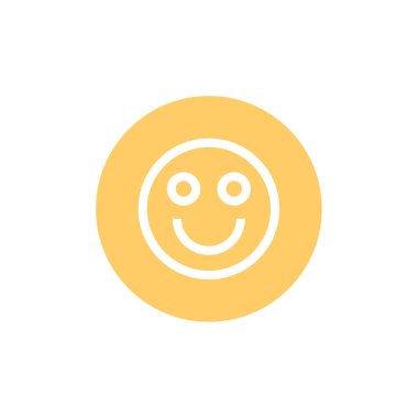 Gülümseme ikonu, vektör illüstrasyonu. düz tasarım biçimi. 