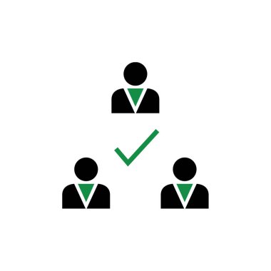 check mark icon. flat design. vector illustration        