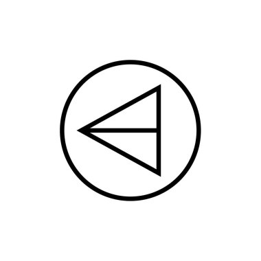 ok, web basit simgesi illüstrasyonu