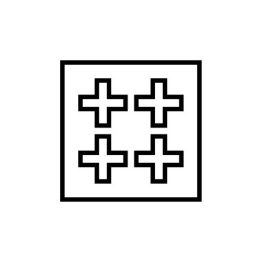 soyut yaratıcı tasarım izole edilmiş simge, vektör illüstrasyonu          