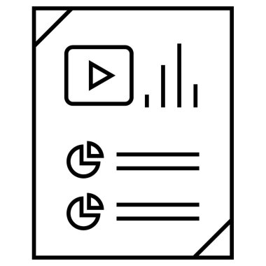 Modern simge ve vektör illüstrasyonunu bildir