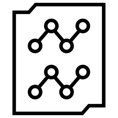 Analizler. Web simgesi basit illüstrasyon