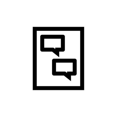 Metin Mesajlaşma simgesi vektör illüstrasyonu