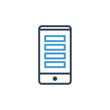 akıllı telefon simgesi basit vektör illüstrasyonu