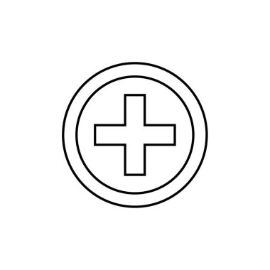 Hastane Simgesi Vektör İllüstrasyonu