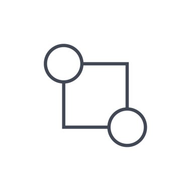 soyut noktalar çember logo tasarım vektörü 