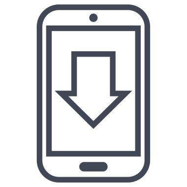 Cep telefonu. Basit resimleme