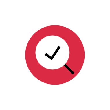 check mark icon. flat design. vector illustration        