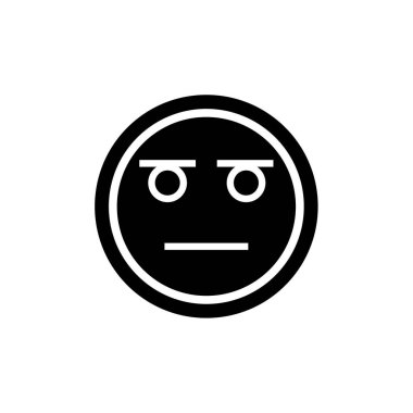 Emoji vektör illüstrasyonu basit simge 