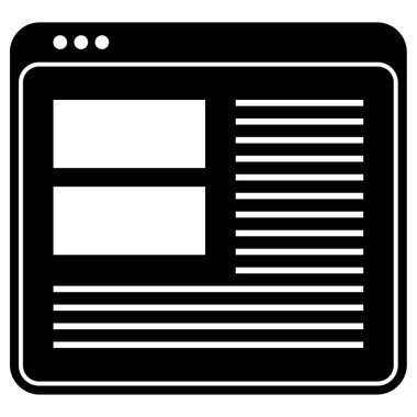 Web sitesi ve uygulama tasarımı için tarayıcı vektör simgesi 