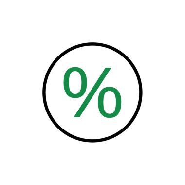 yüzde oranı vektör çizimi