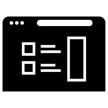 wirefram simgesi vektör illüstrasyonu