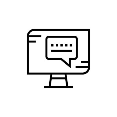 Metin Mesajlaşma simgesi vektör illüstrasyonu