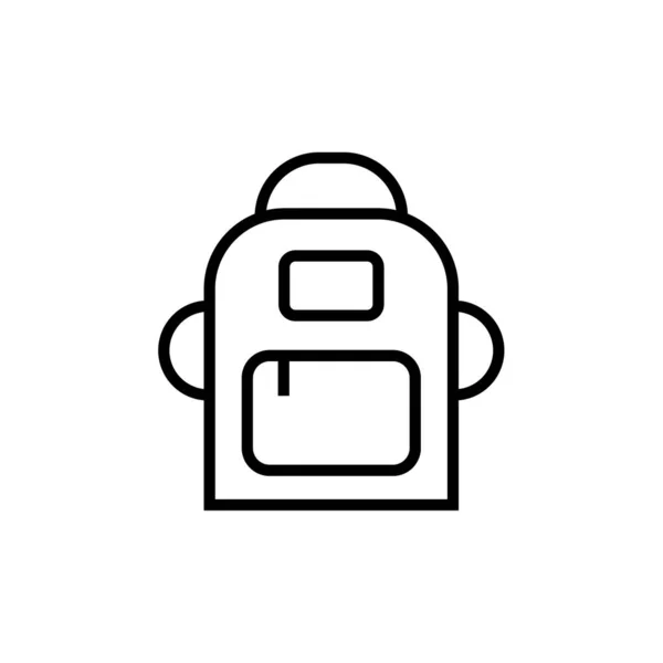 stock vector backpack icon vector illustration   