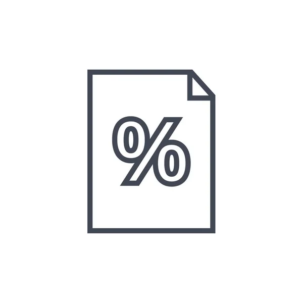 Prozent Rabatt Symbol Vektor Illustration — Stockvektor