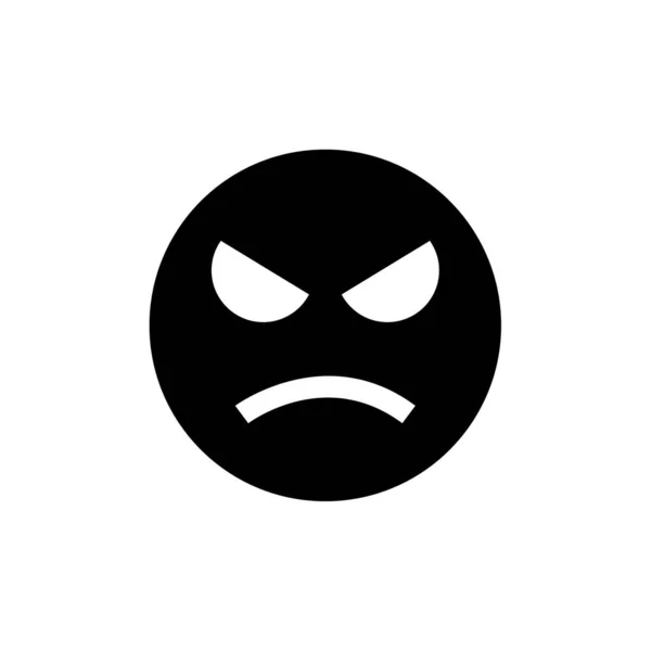 Ikona Emotikony Wyraz Twarzy Symbol Emocji Ilustracja Wektora — Wektor stockowy