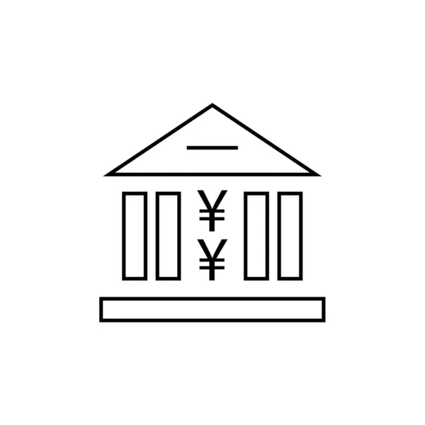 Isolée Icône Banque Conception Vectorielle — Image vectorielle