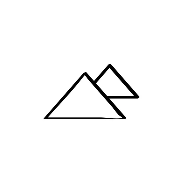 Icône Des Montagnes Illustration Vectorielle — Image vectorielle