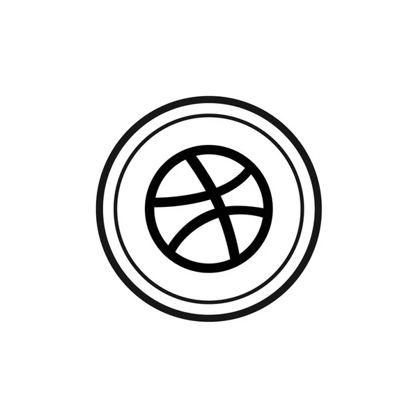 Иконка Пончика Дизайн Векторной Иллюстрации — стоковый вектор