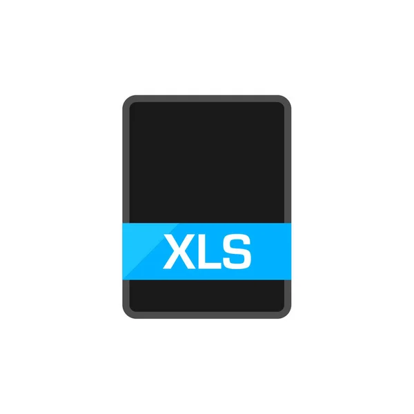 Xls Fájlformátum Ikon Vektor Illusztráció Egyszerű Tervezés — Stock Vector