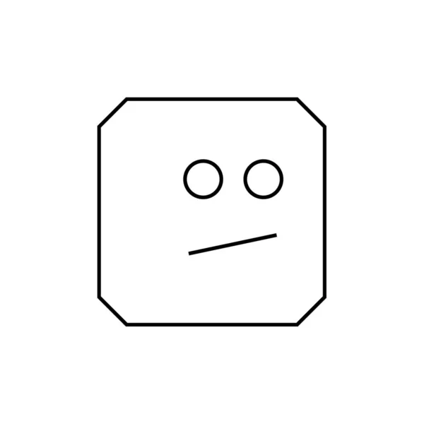 Emoji Vector Ilustrare Pictogramă Simplă — Vector de stoc