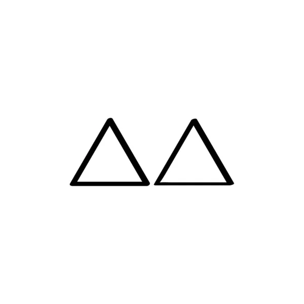 三角形图标 矢量图解简单设计 — 图库矢量图片