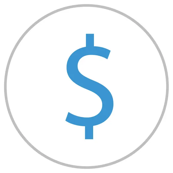 Ícone Dinheiro Dólar Estilo Sólido — Vetor de Stock