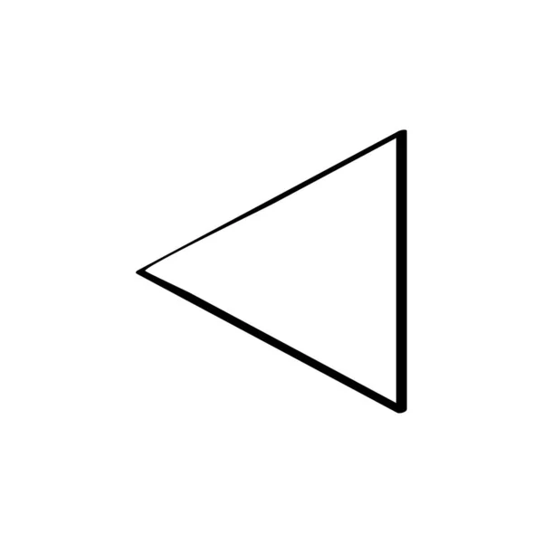 Left Arrow Icon Vector Illustration — Stock Vector