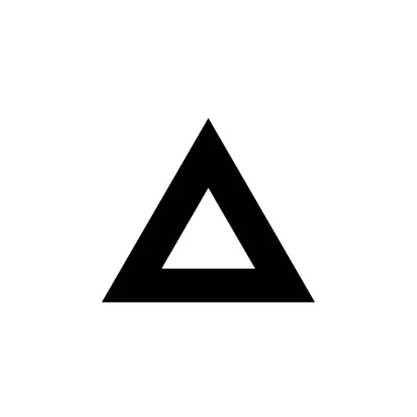 Triangle Icon Vector Illustration Simple Design — Stock Vector