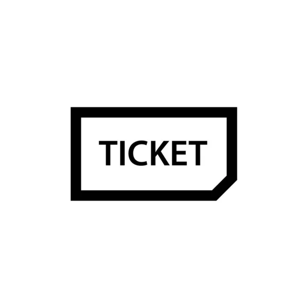 Ilustração Vetorial Ícone Ticket —  Vetores de Stock