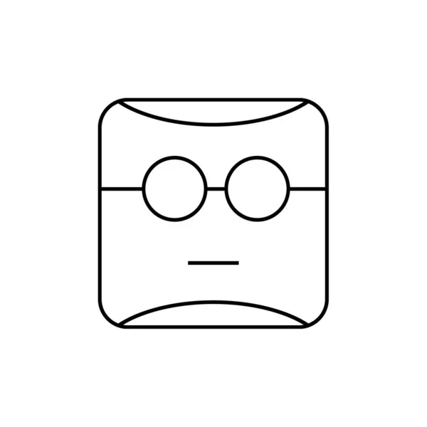Illustration Vectorielle Emoji Icône Simple — Image vectorielle