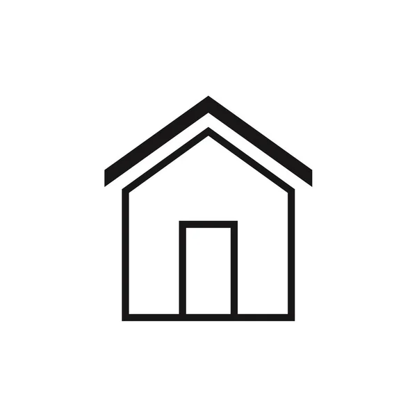 Иконка Недвижимости Векторная Иллюстрация — стоковый вектор