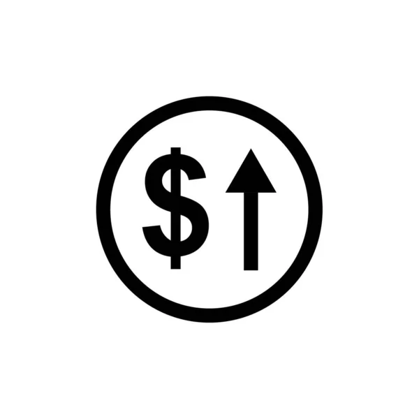 Dollar Vector Glyph Flat Icon — Stock Vector