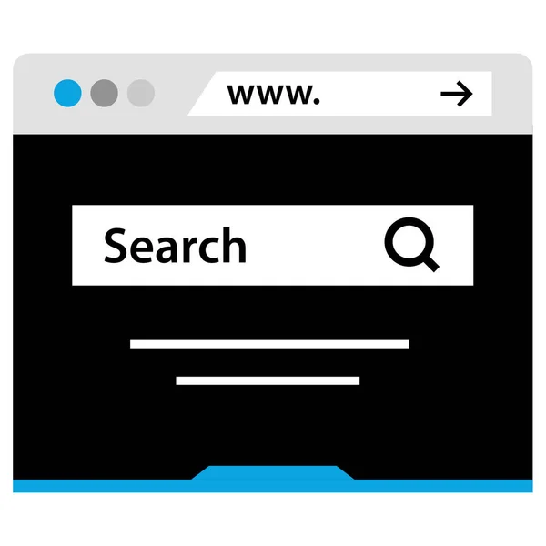 Search Icon Vector Illustration — Stock Vector