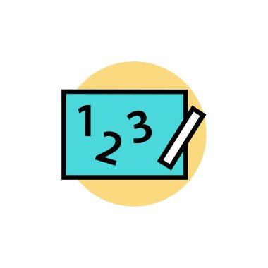 öğrenme vektörü illüstrasyonu, eğitim simgesi unsuru arkaplanı        