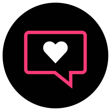 Sohbet simgesi, vektör çizimi 