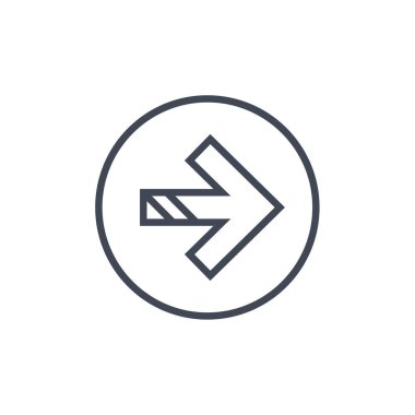 Basit ok tasarımı vektör çizimi