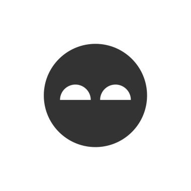 Emoji vektör illüstrasyonu basit simge 