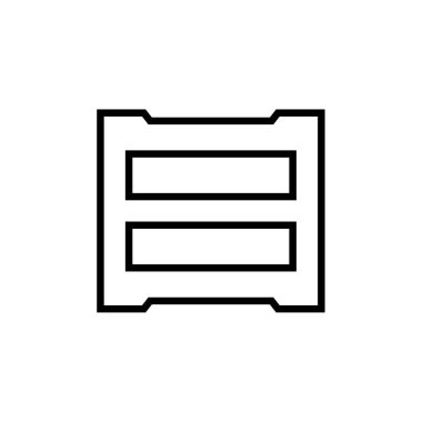 wirefram simgesi vektör illüstrasyonu