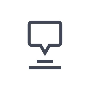 metin iletisi vektör illüstrasyonu  