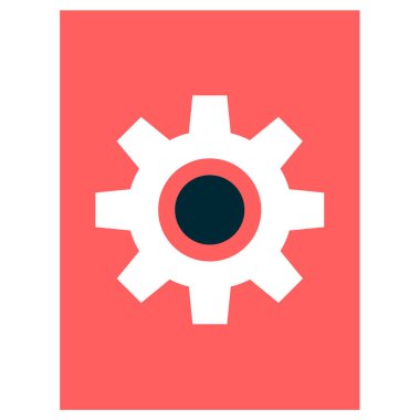 dişli simgesi vektör illüstrasyonu