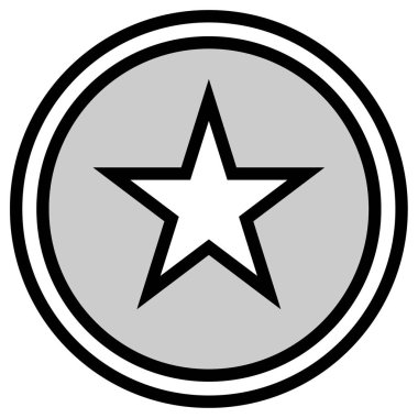 yıldız simgesi, vektör çizimi