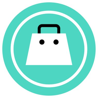 Alışveriş torbaları simge vektör çizim