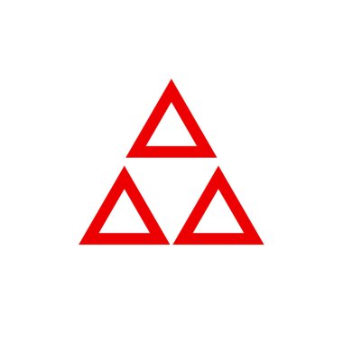 üçgen logo şablon vektör resimleme tasarımı 